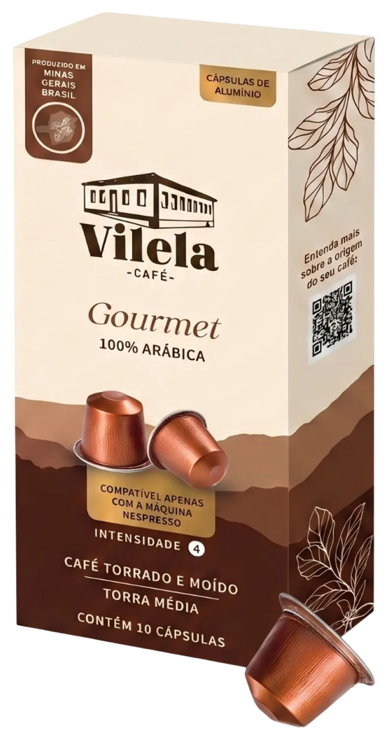 Cápsulas Café Vilela Gourmet compatíveis Nespresso