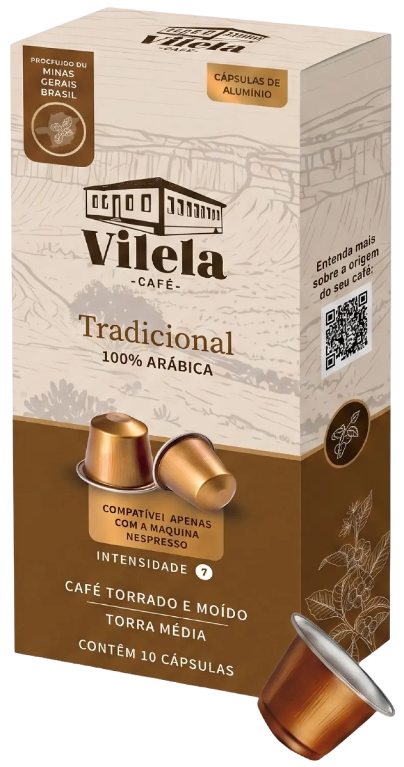 Cápsulas Café Vilela Tradicional compatíveis Nespresso
